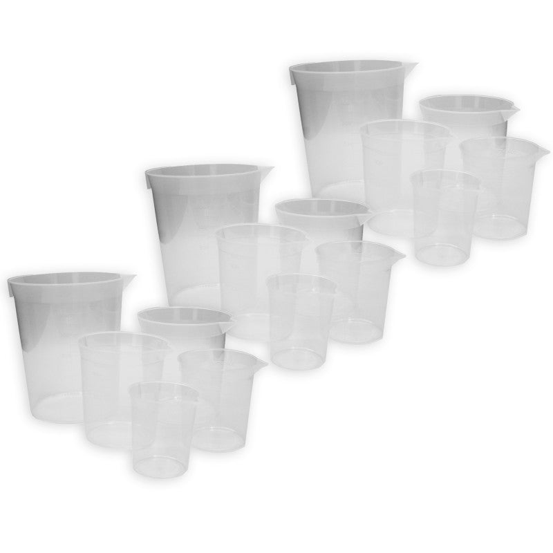 LEARNING ADVANTAGE - Economy Beakers, 5 Per Set, 3 Sets