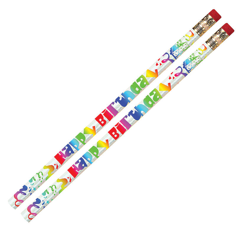MUSGRAVE PENCIL COMPANY - Happy Birthday Fiesta Pencils, 12 Per Pack, 12 Packs