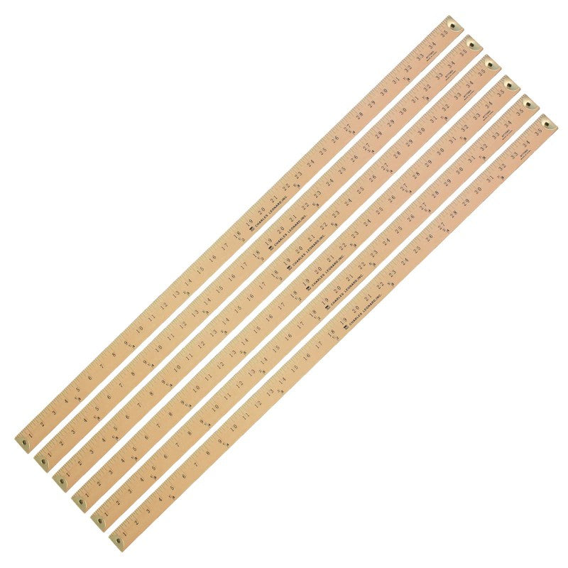 CHARLES LEONARD - Wood Yardstick, Pack of 6 (CHL77565-6)