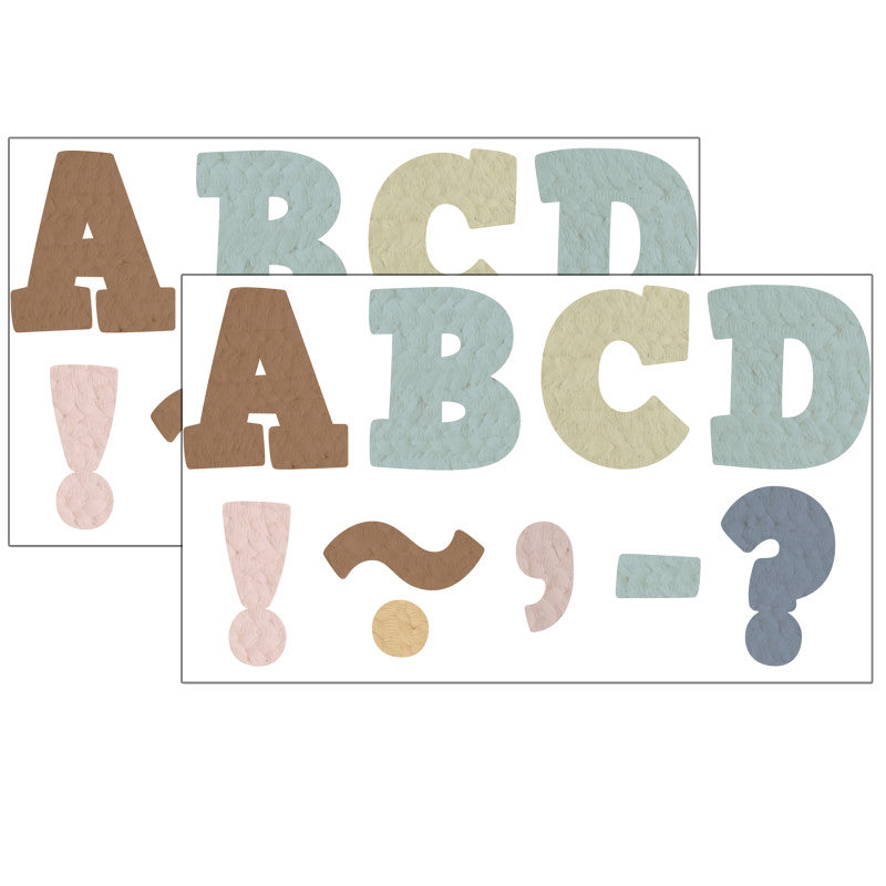 TEACHER CREATED RESOURCES - Everyone is Welcome Bold Block 3" Magnetic Letters, 55 Pieces Per Pack, 2 Packs