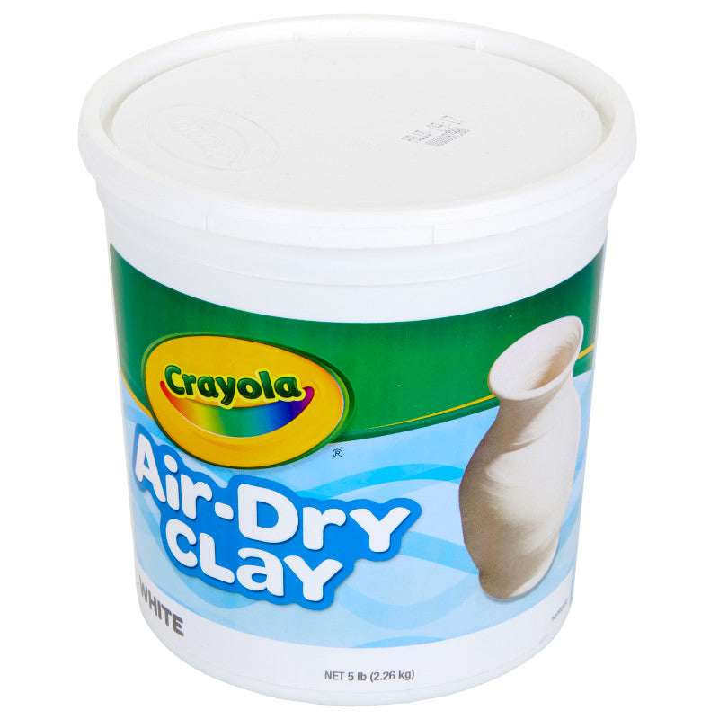 Air-Dry Clay, 5 Pounds Resealable Bucket, White