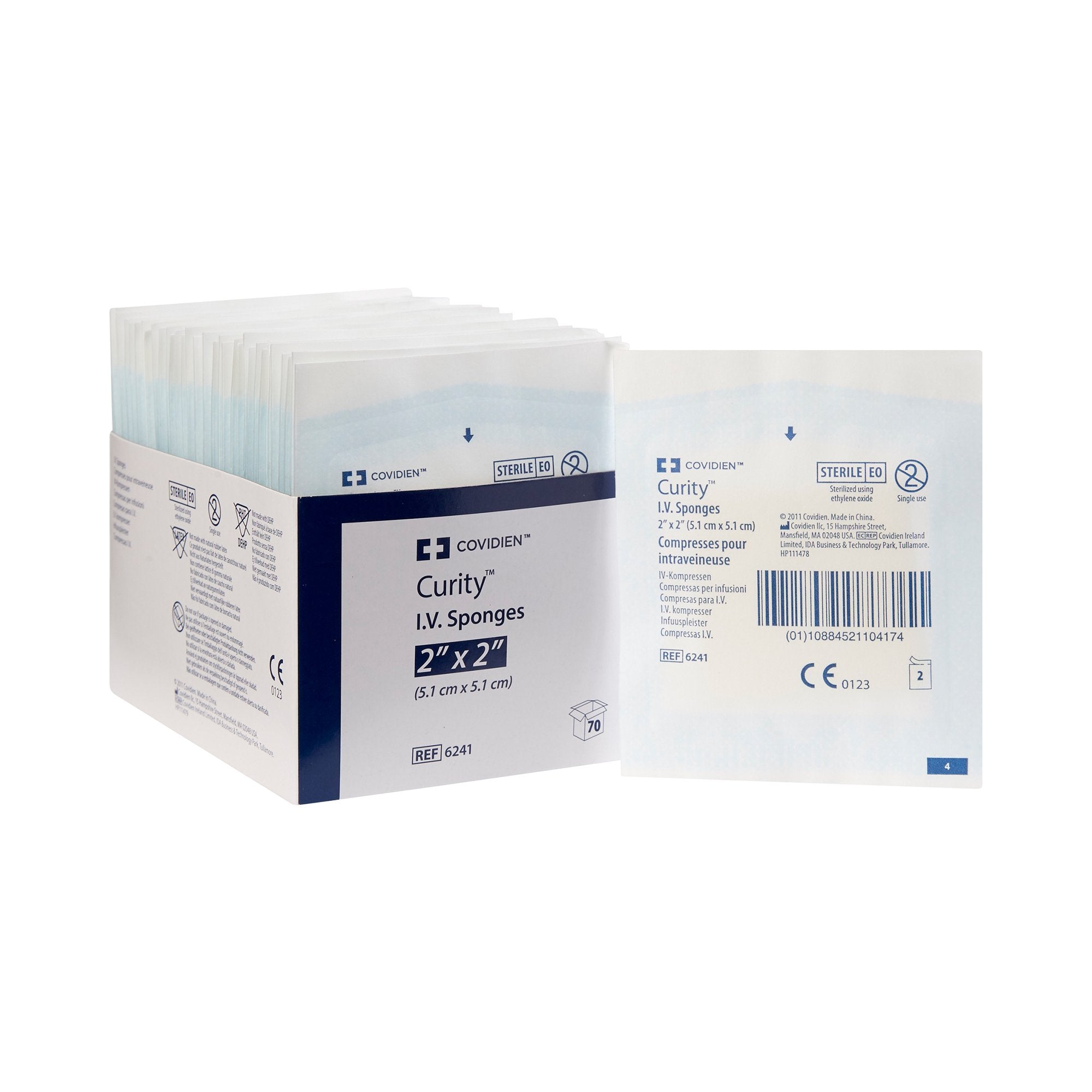 Cardinal - I.V. Sponge Curity™ 2 X 2 Inch 6-Ply Sterile 2 per Pack [700/CS]