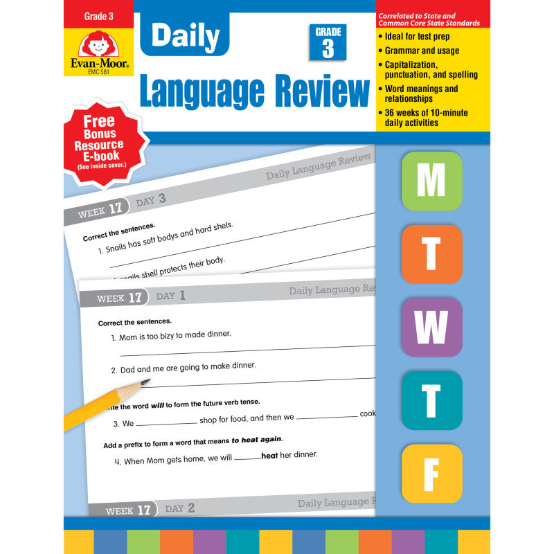 EVAN-MOOR - Daily Language Review Teacher's Edition, Grade 3