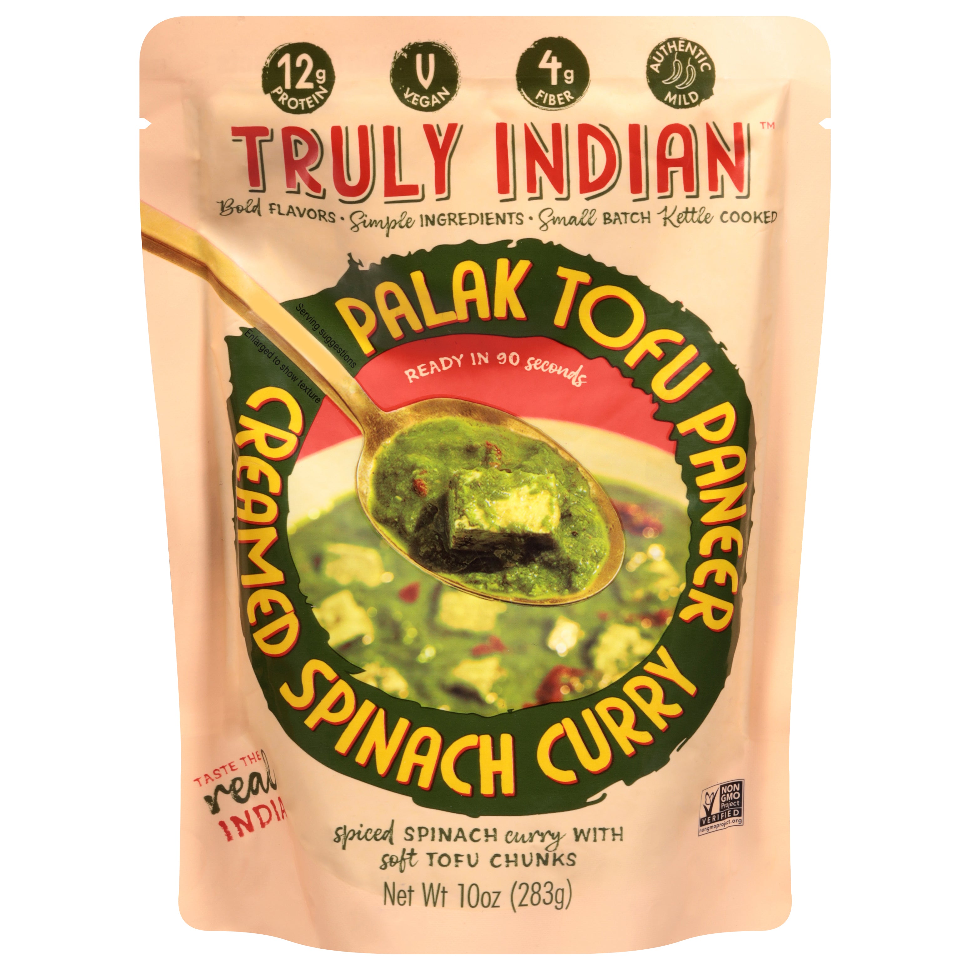 Truly Indian Palak Tofu Paneer 10 oz - Case of 6