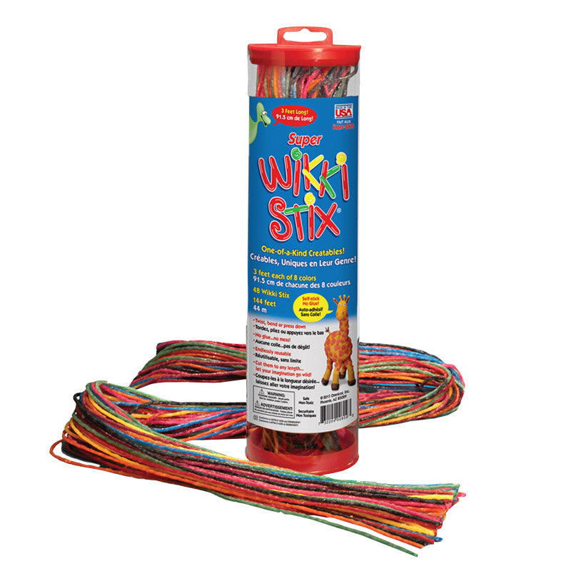 WIKKI STIX - Super Wikki Stix®, 3' Long, Pack of 48
