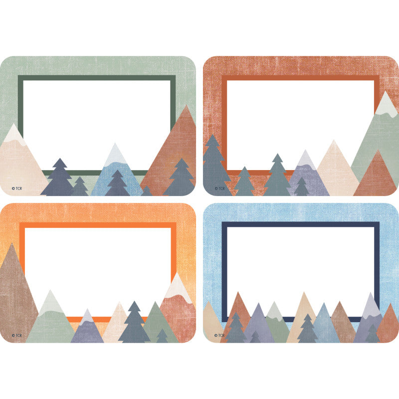 TEACHER CREATED RESOURCES - Moving Mountains Name Tags/Labels Multi-Pack, 36 Per Pack, 6 Packs