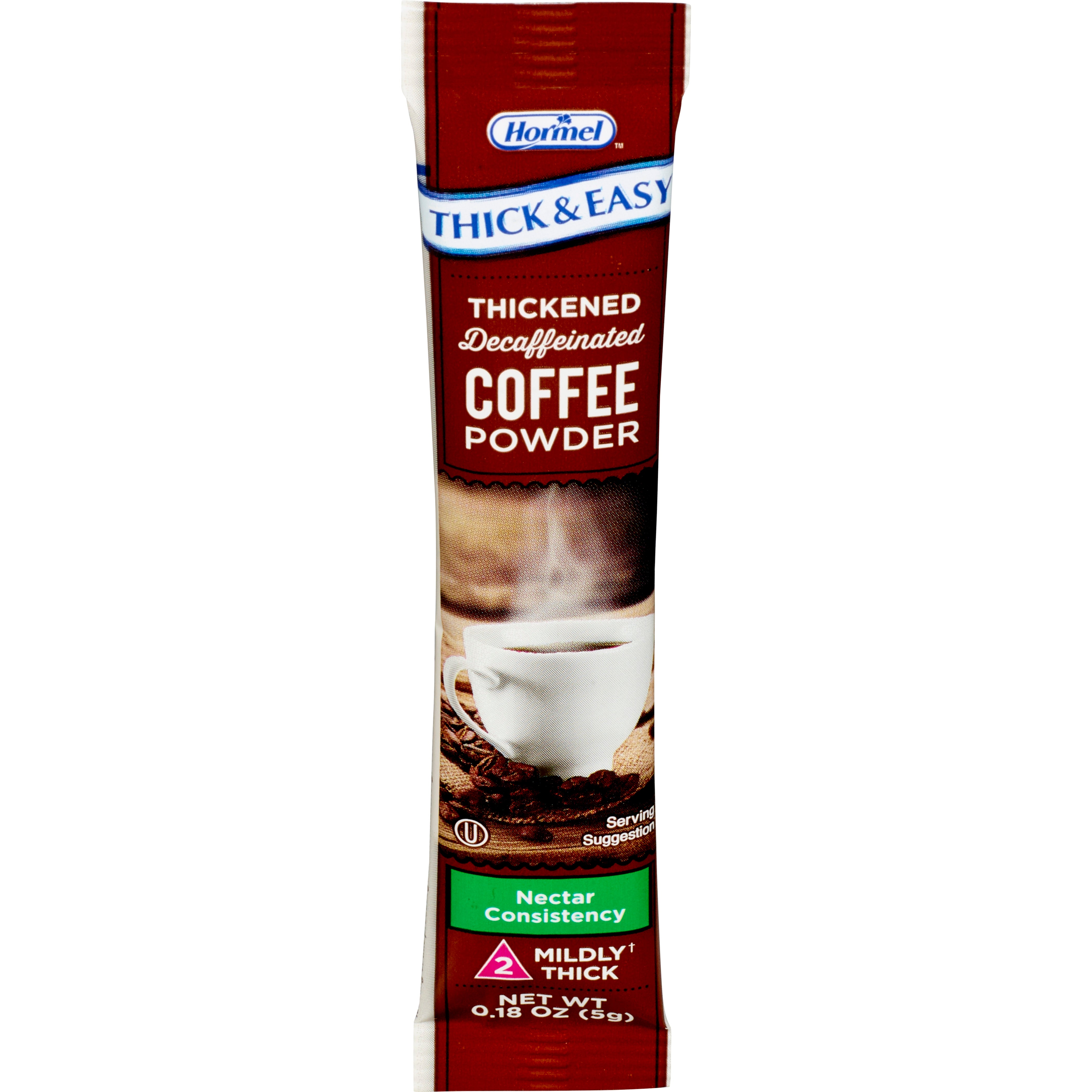 Hormel Food Sales - Thickened Beverage Thick & Easy® 5 Gram Individual Packet Coffee Flavor Powder IDDSI Level 2 Mildly Thick [72/CS]