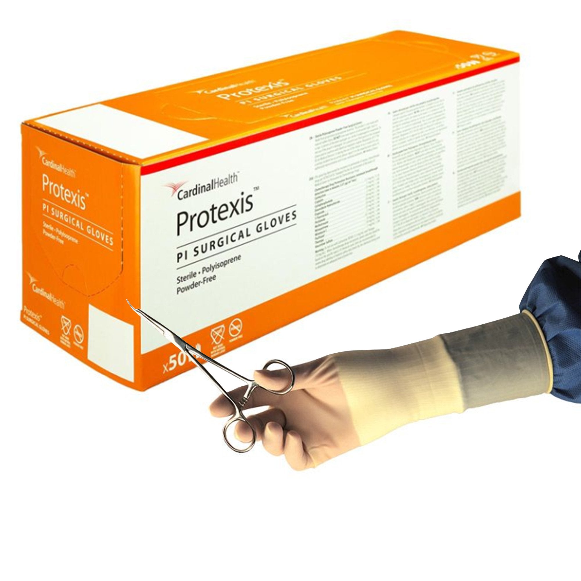 Cardinal - Surgical Glove Protexis™ PI Size 8.5 Sterile Polyisoprene Standard Cuff Length Smooth Ivory Chemo Tested [200/CS]