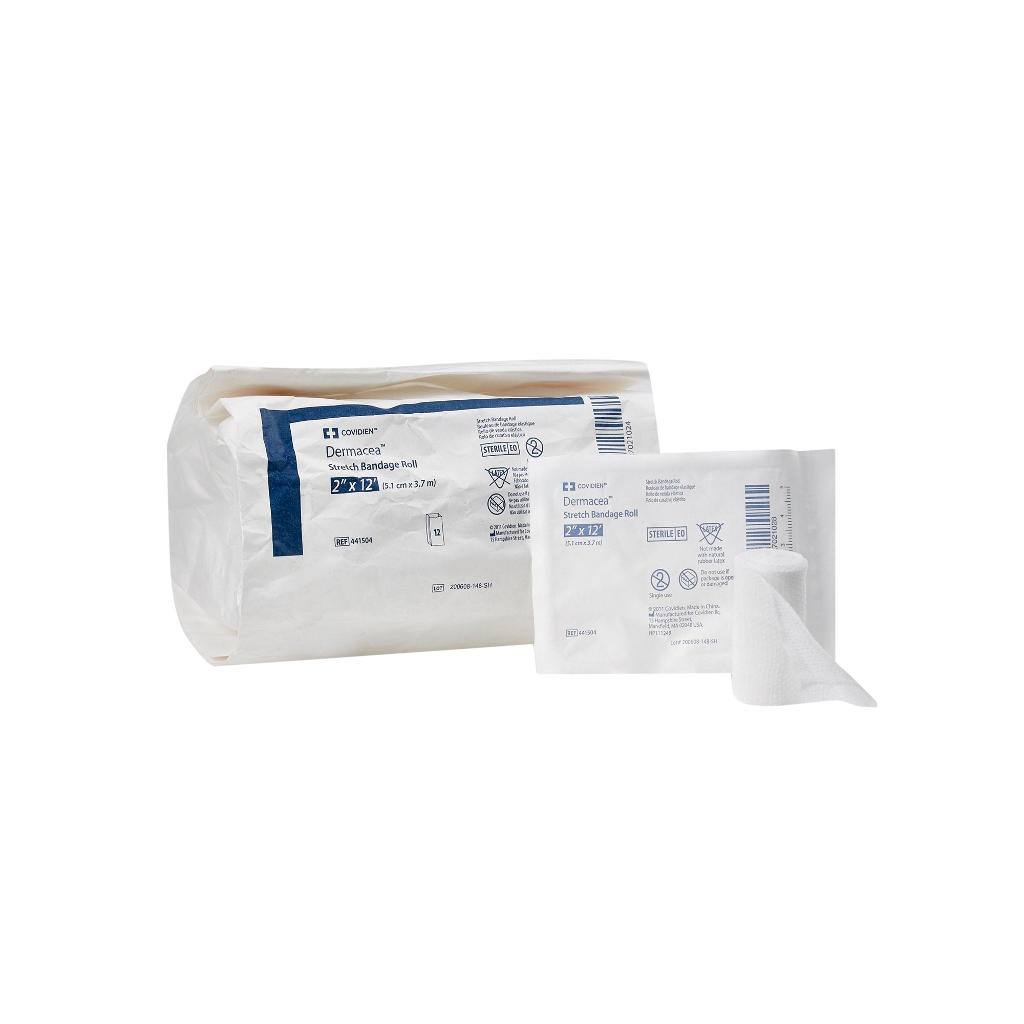 Cardinal - Conforming Bandage Dermacea™ 2 Inch X 4 Yard 1-Ply Sterile 1 per Pack [96/CS]