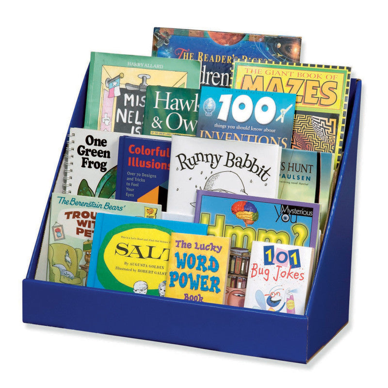 CLASSROOM KEEPERS - Book Shelf, 3-Tiered, Blue, 17"H x 20"W x 10"D