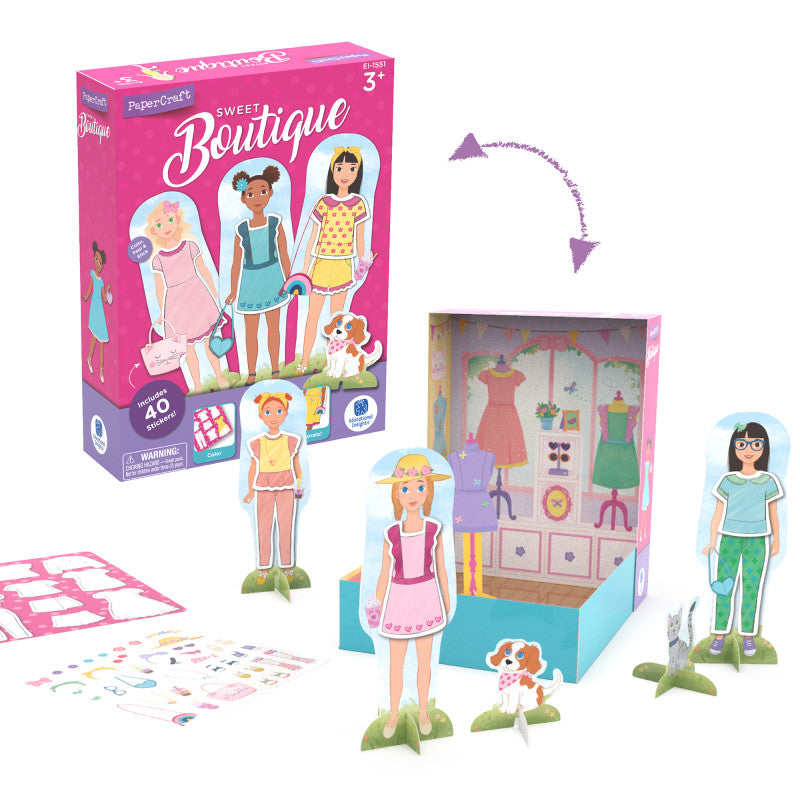 EDUCATIONAL INSIGHTS - PaperCraft Sweet Boutique Paper Dolls