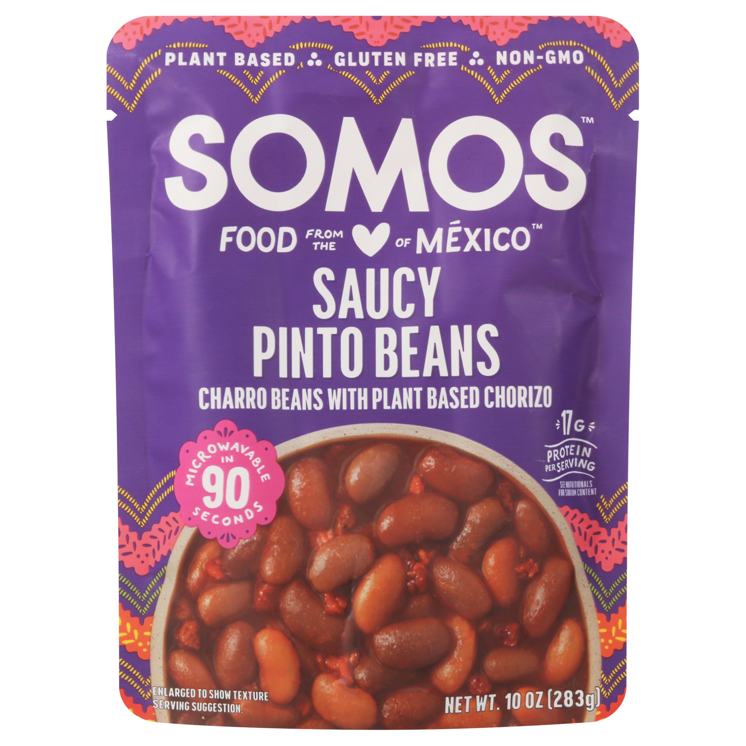 Somos Saucy Pinto Beans 10 oz - Case of 6