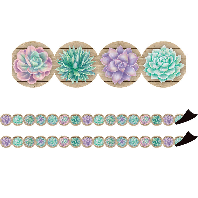 TEACHER CREATED RESOURCES - Rustic Bloom Magnetic Border, 24 Feet Per Pack, 2 Packs