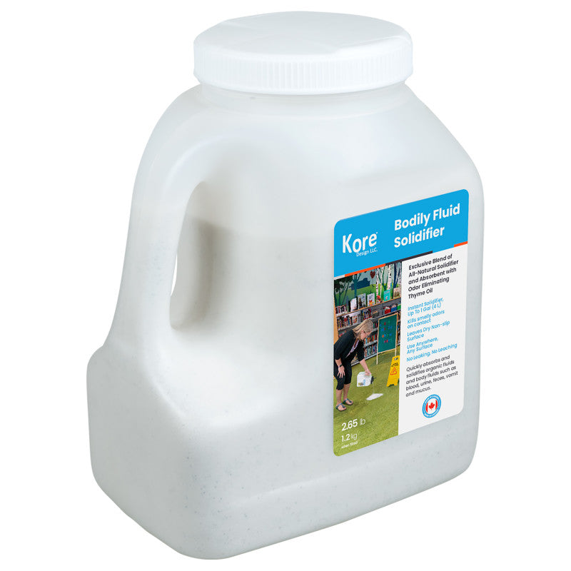 KORE DESIGN - Body Fluid Solidfier, Light Weight Absorbent For Absorbing Body Fluids, 4L Jug