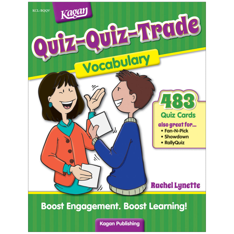 KAGAN - Quiz-Quiz-Trade, Vocabulary for Grades 2-6
