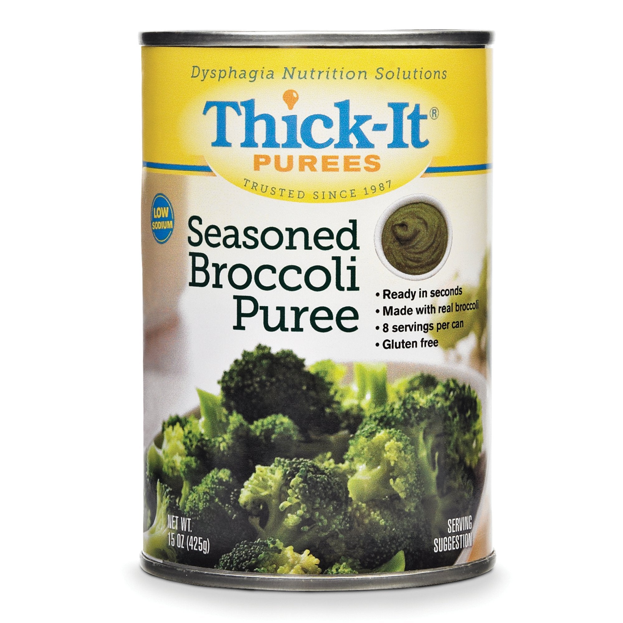 Kent Precision Foods - Thickened Food Thick-It® 15 oz. Can Broccoli Flavor Puree IDDSI Level 4 Extremely Thick/Pureed [12/CS]