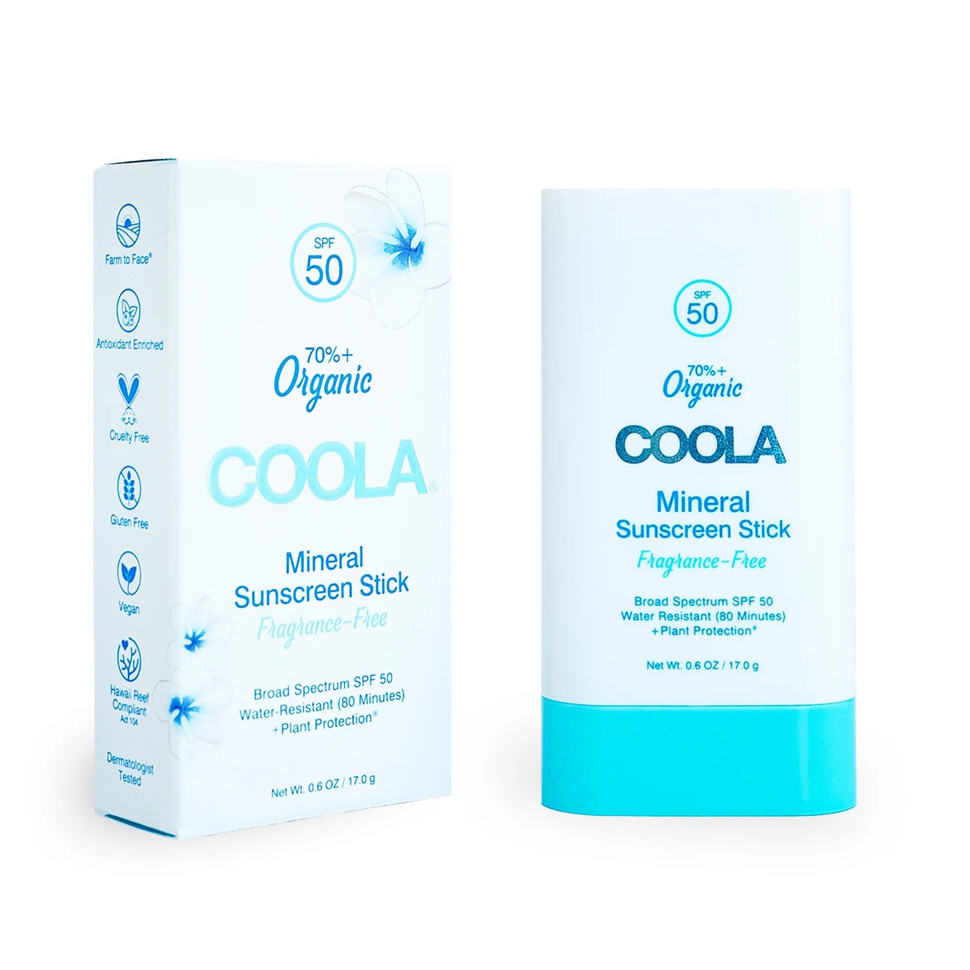 COOLA LLC - Sunscreen COOLA® Mineral SPF 50 Stick 0.6 oz. Tube [24/CS]