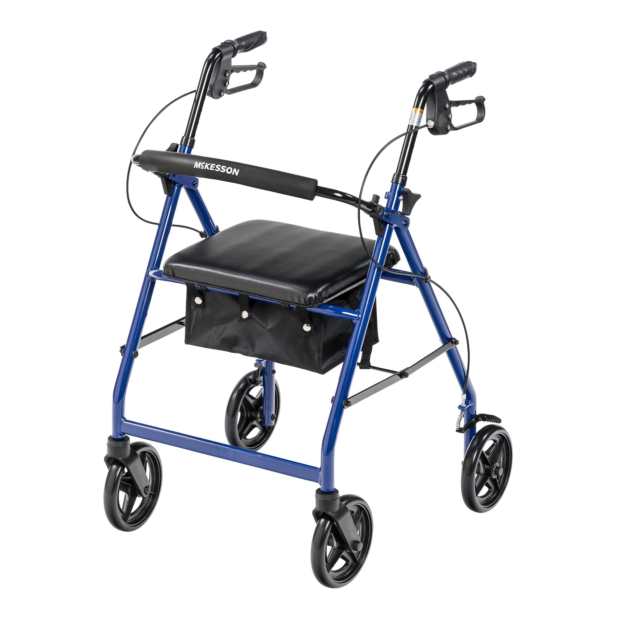 McKesson Brand - 4 Wheel Rollator McKesson Blue Adjustable Height Aluminum Frame [1/CS]