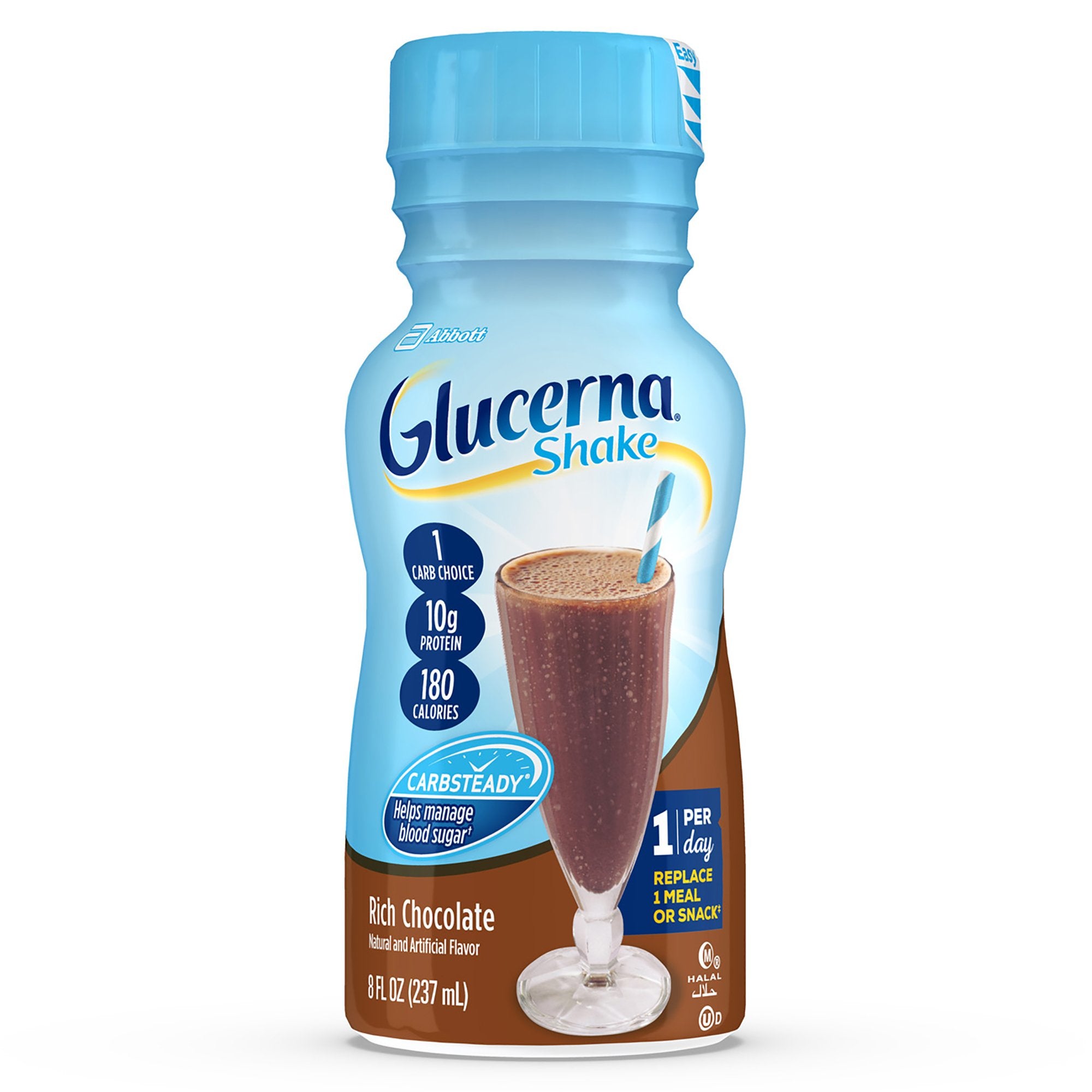 Abbott Nutrition - Oral Supplement Glucerna® Original Shake Rich Chocolate Flavor Liquid 8 oz. Bottle [24/CS]