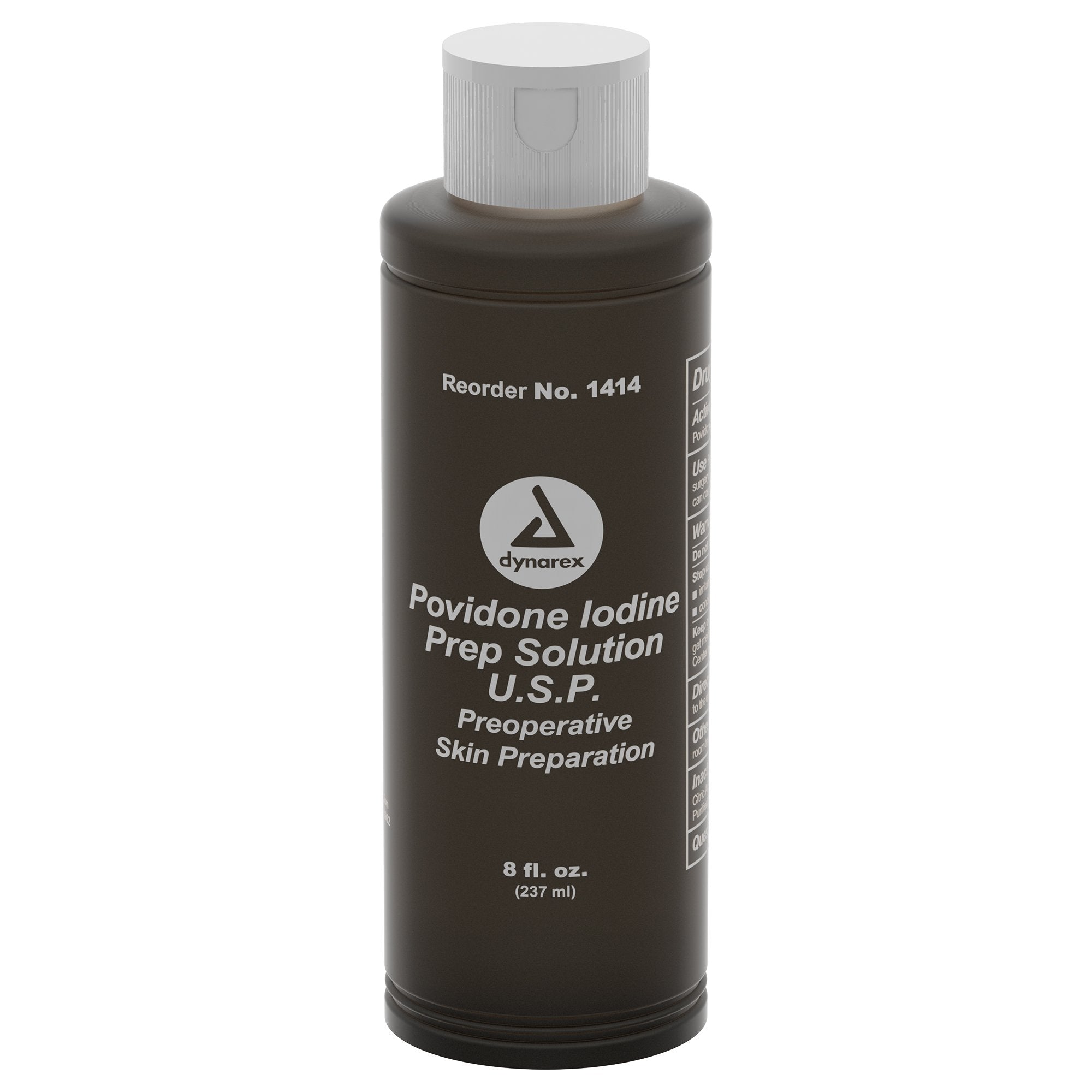 Dynarex - Skin Prep Solution Dynarex 8 oz. Bottle 10% Strength Povidone-Iodine NonSterile [24/CS]