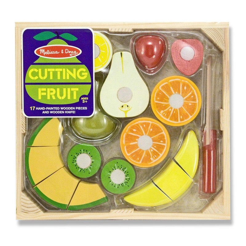 MELISSA & DOUG - Cutting Fruit Set - Wooden Play Food