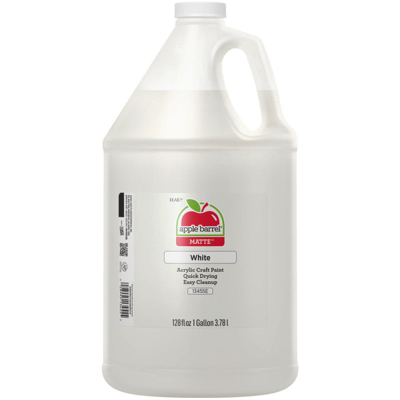 Acrylic Paint Matte, Gallon, White