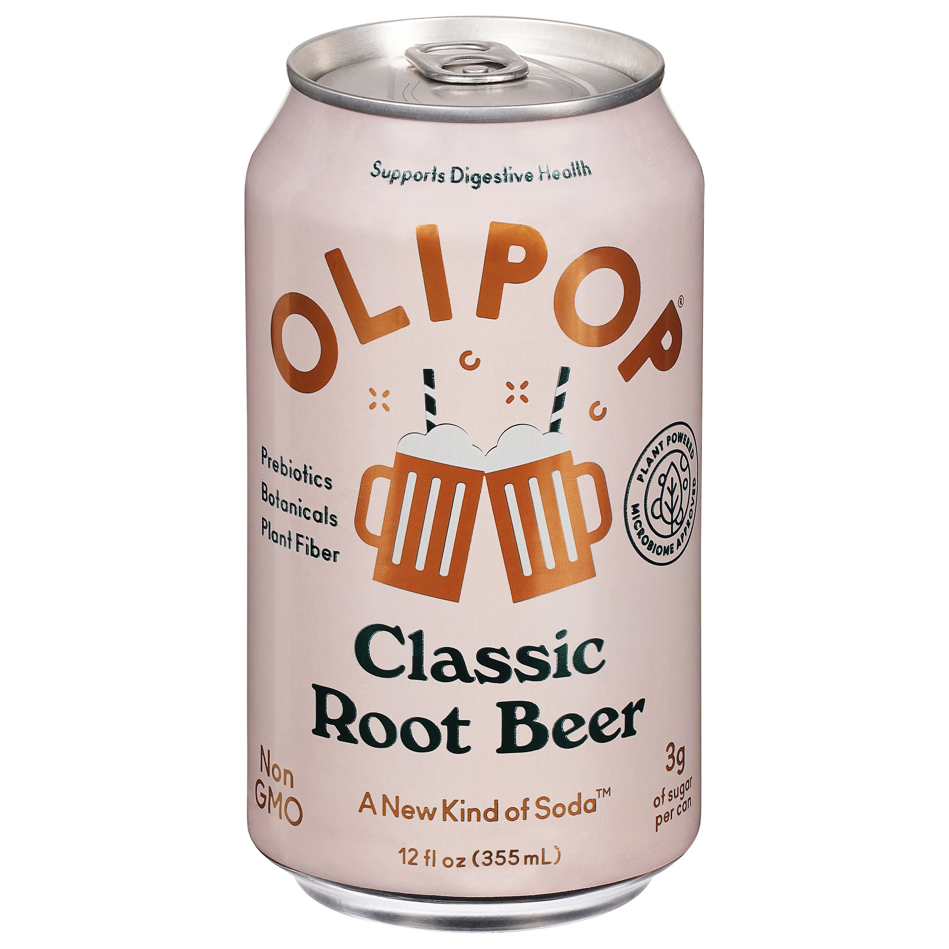 Olipop Classic Root Beer 12 fl oz - Case of 12