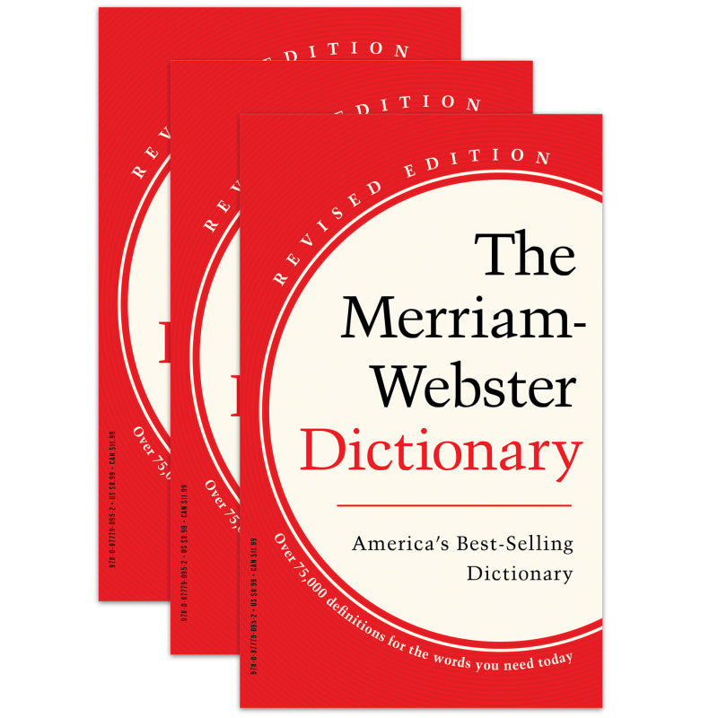 MERRIAM-WEBSTER - The Merriam-Webster Dictionary, Pack of 3