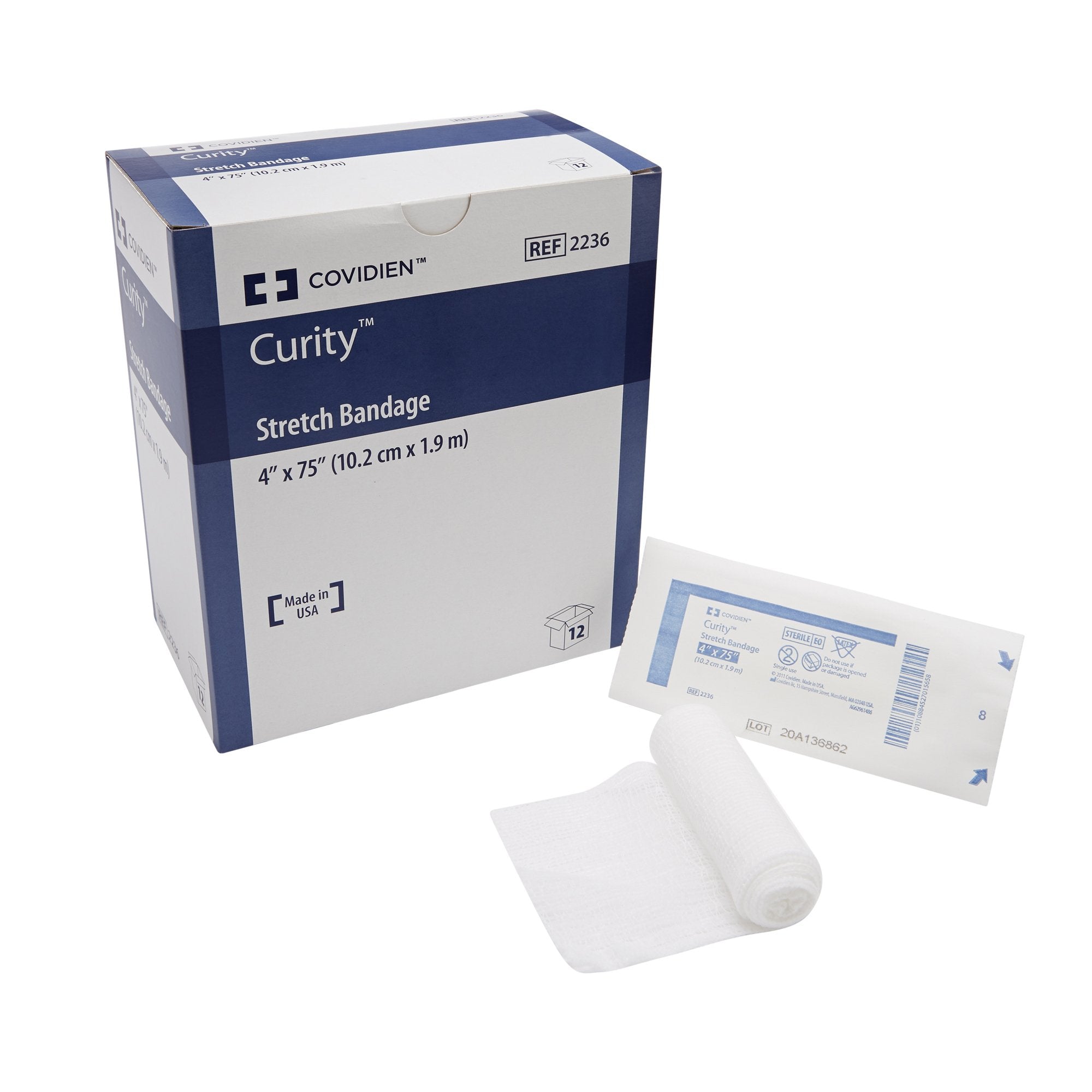Cardinal - Conforming Bandage Curity™ 4 X 75 Inch 1-Ply Sterile 1 per Pack [12/BG]