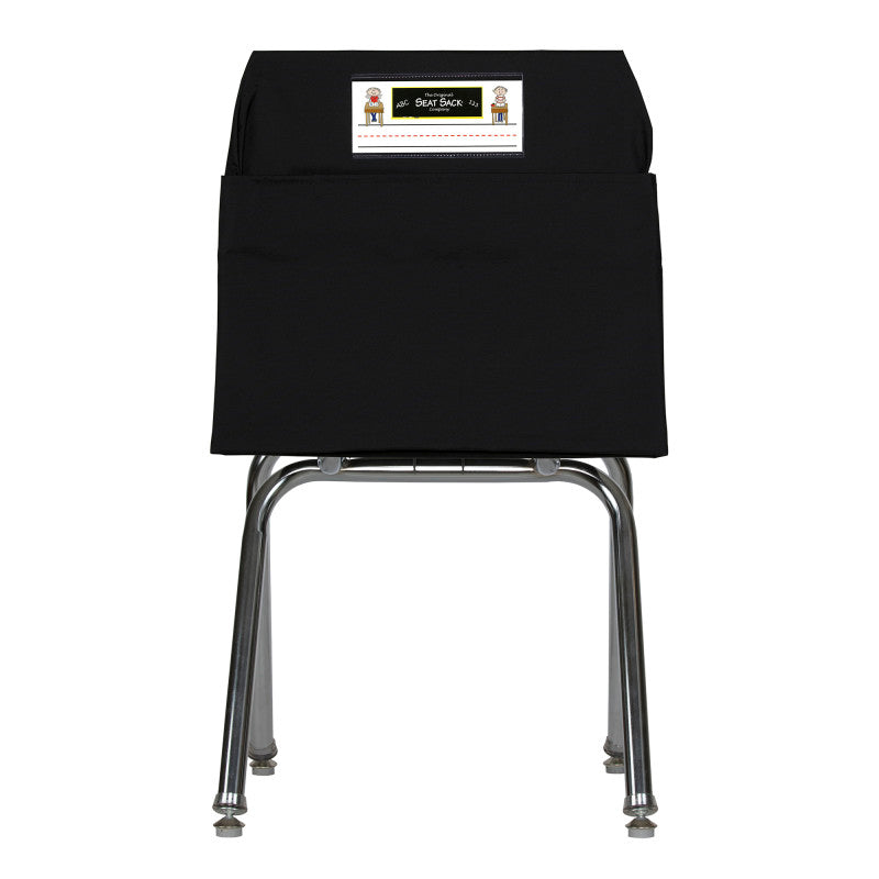 SEAT SACK - Seat Sack, Large, 17 inch, Chair Pocket, Black
