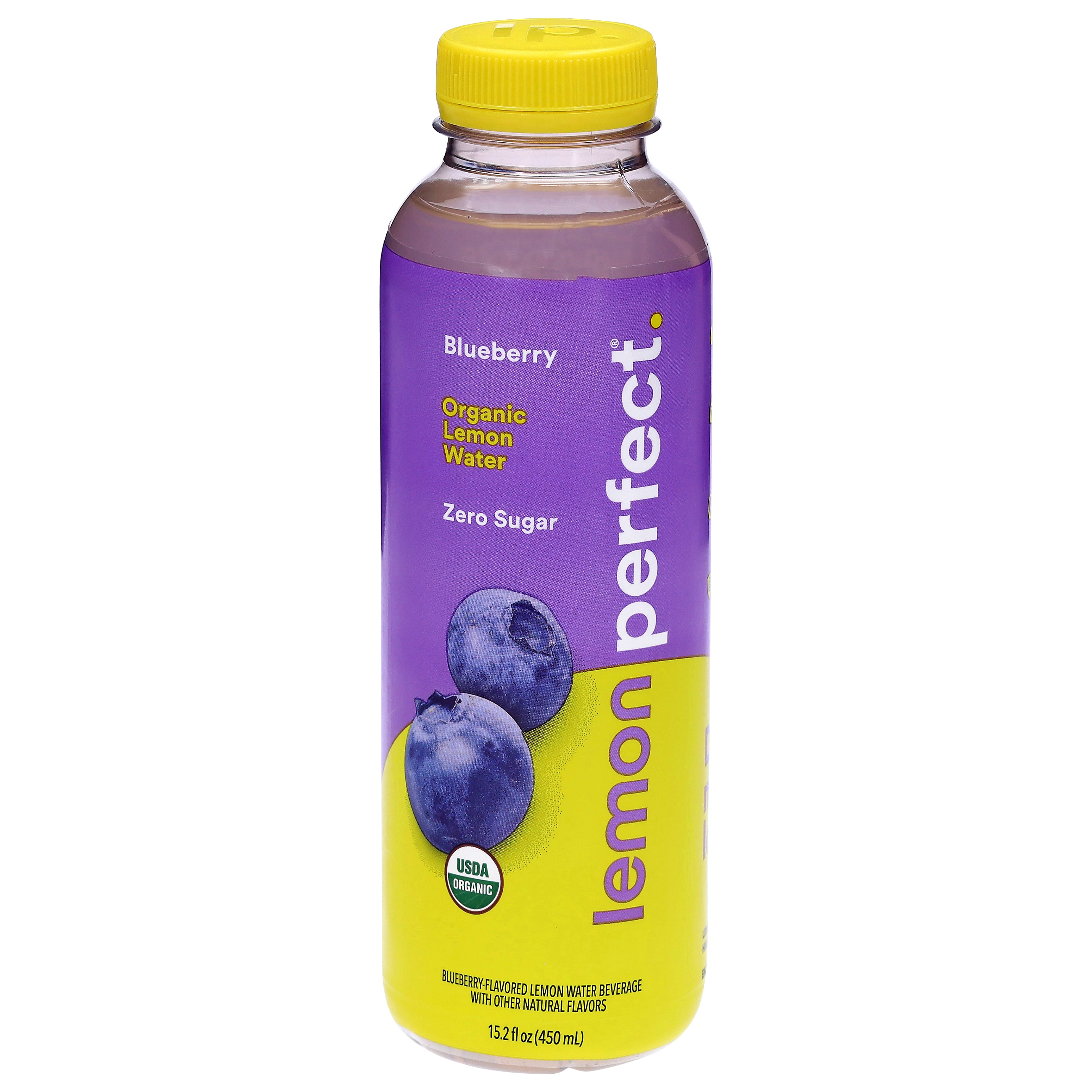 Lemon Perfect Organic Zero Sugar Blueberry Lemon Water 15.2 fl oz - Case of 12