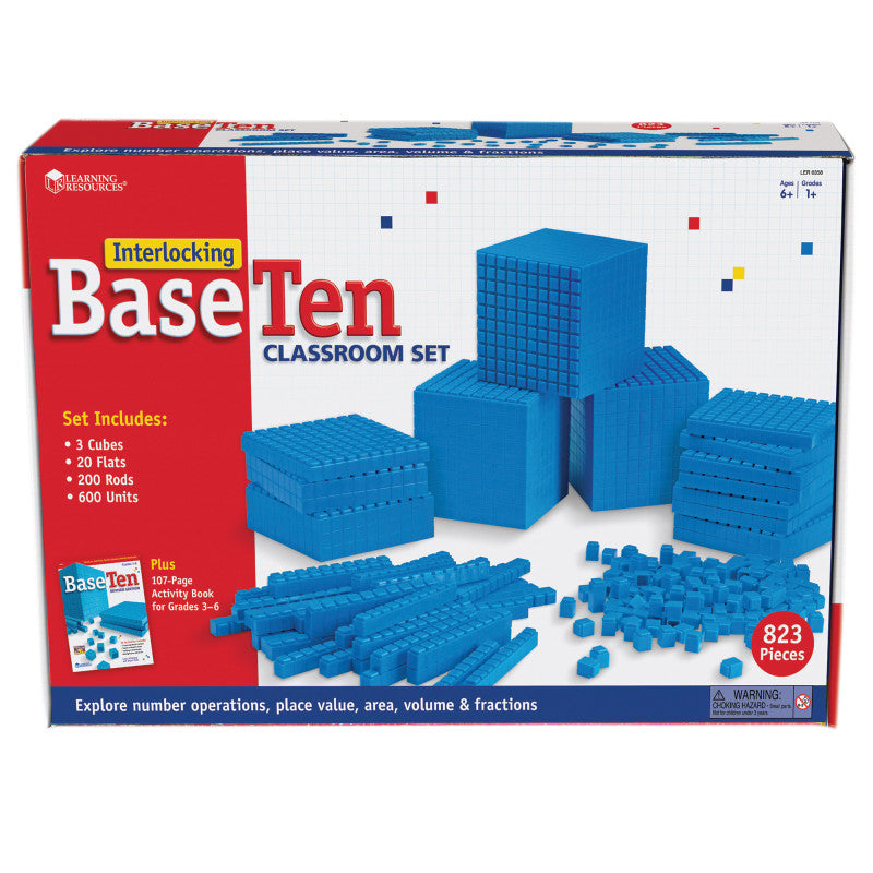 LEARNING RESOURCES - Interlocking Base Ten: Class Set