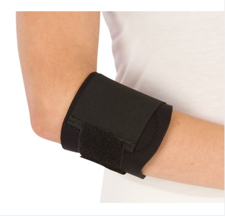 DJO - Elbow Support PROCARE® Small Contact Closure Tennis Left or Right Elbow 6 to 8 Inch Circumference Black [1/EA]