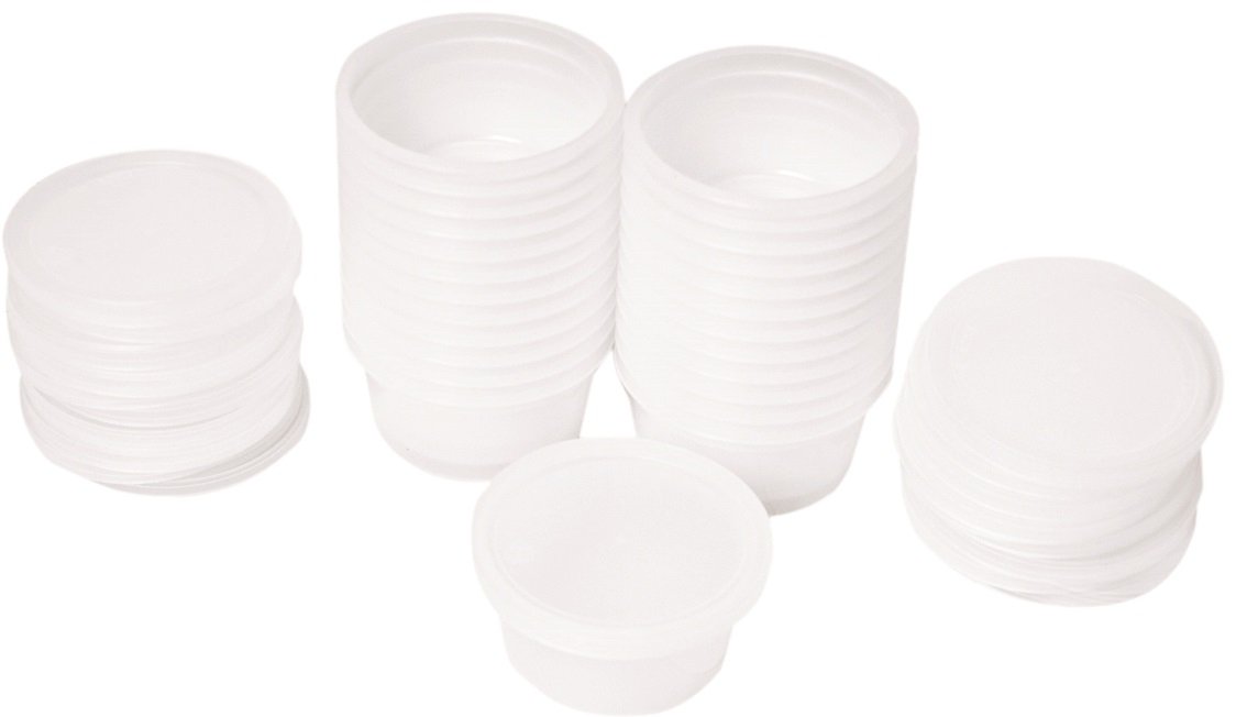 Fabrication Enterprises - Putty Container Theraputty™ Plastic White 2 oz. [25/PK]