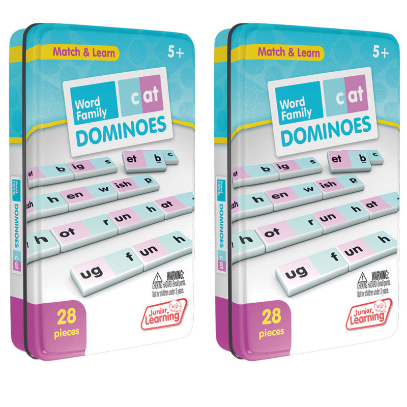 JUNIOR LEARNING - Word Family Dominoes, 2 Sets
