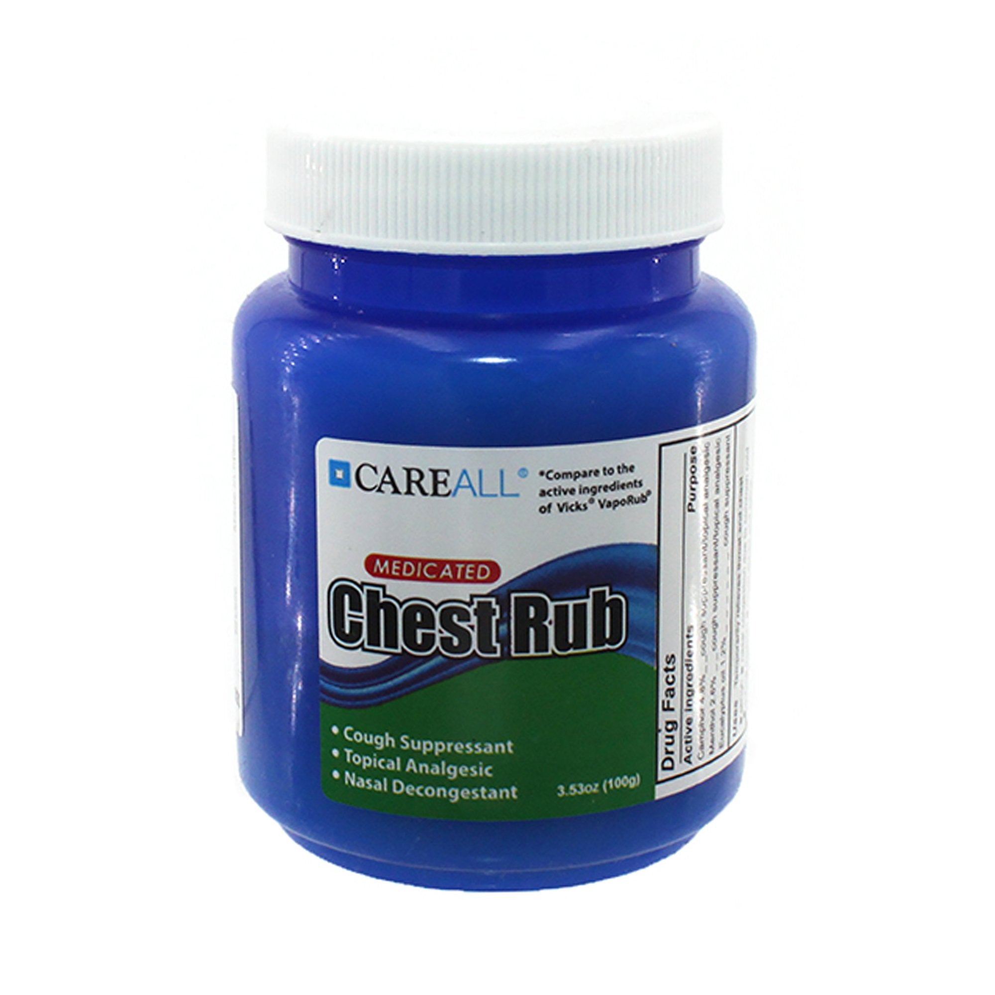 New World Imports - Chest Rub CareAll® 4.8% - 1.2% - 2.6% Strength Ointment 3.53 oz. [24/CS]