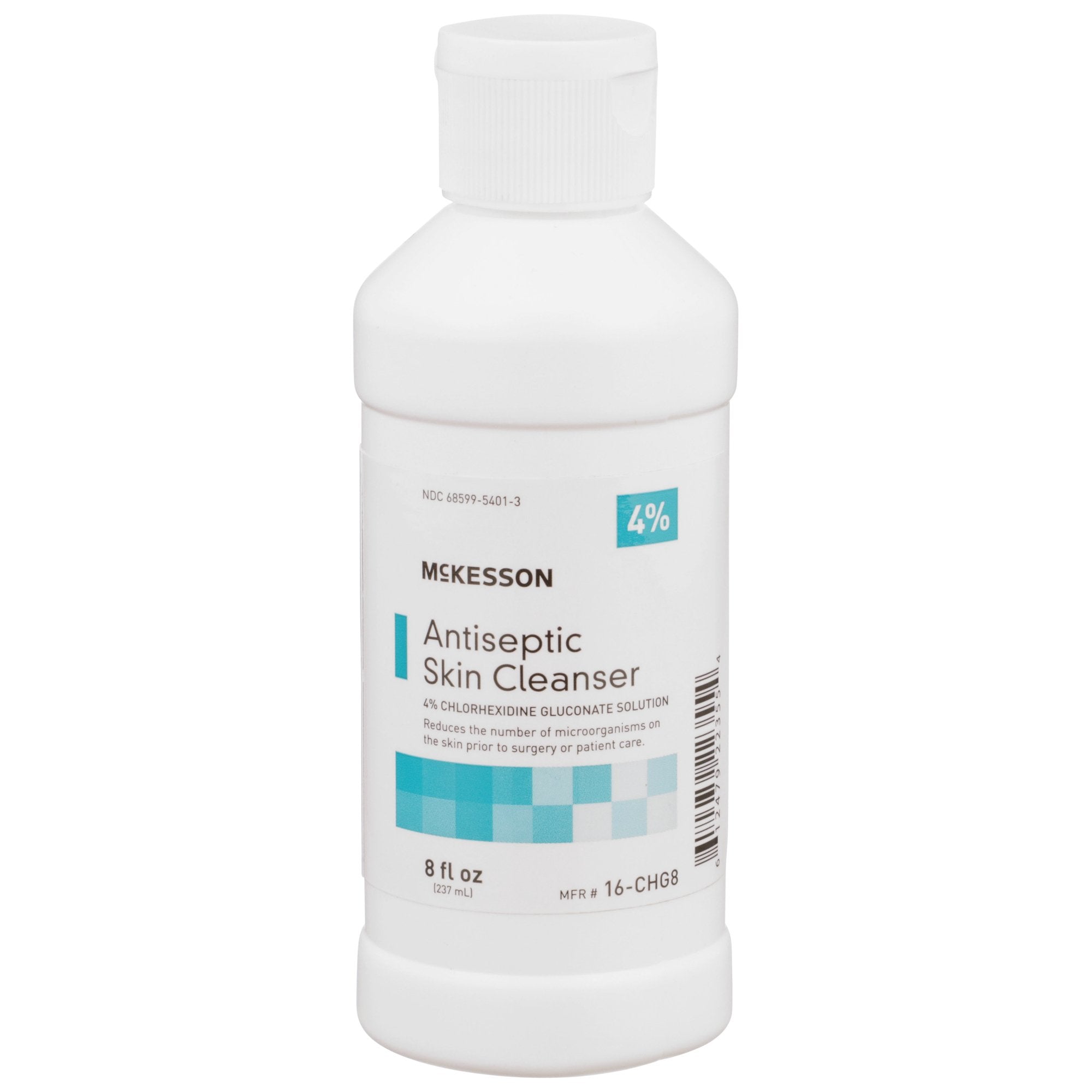 McKesson Brand - Antiseptic Skin Cleanser McKesson 8 oz. Flip-Top Bottle 4% Strength CHG (Chlorhexidine Gluconate) / Isopropyl Alcohol NonSterile [24/CS]