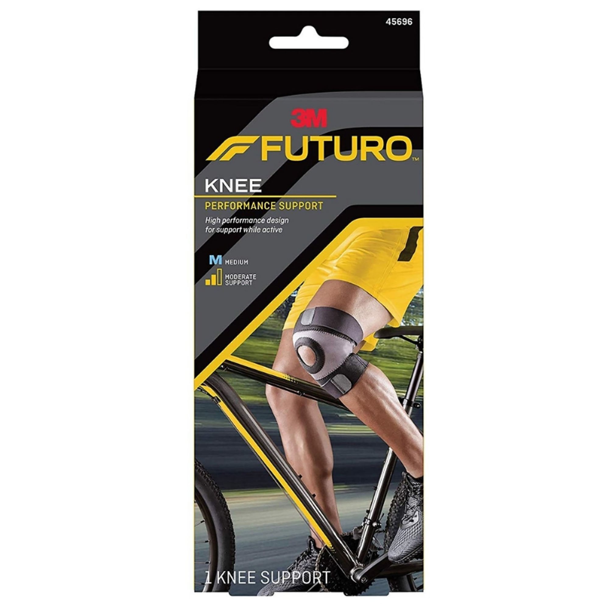 3M Company - Knee Brace 3M™ Futuro™ Sport Moisture Control Medium Pull-On / Hook and Loop Strap Closure 15 to 17 Inch Knee Circumference Left or Right Knee [1/EA]
