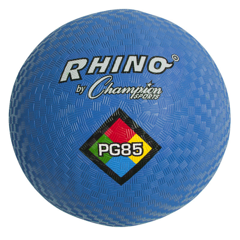 Rhino Playground Balls, 8-1/2"D, Two Ply, Nylon Wound, Blue
