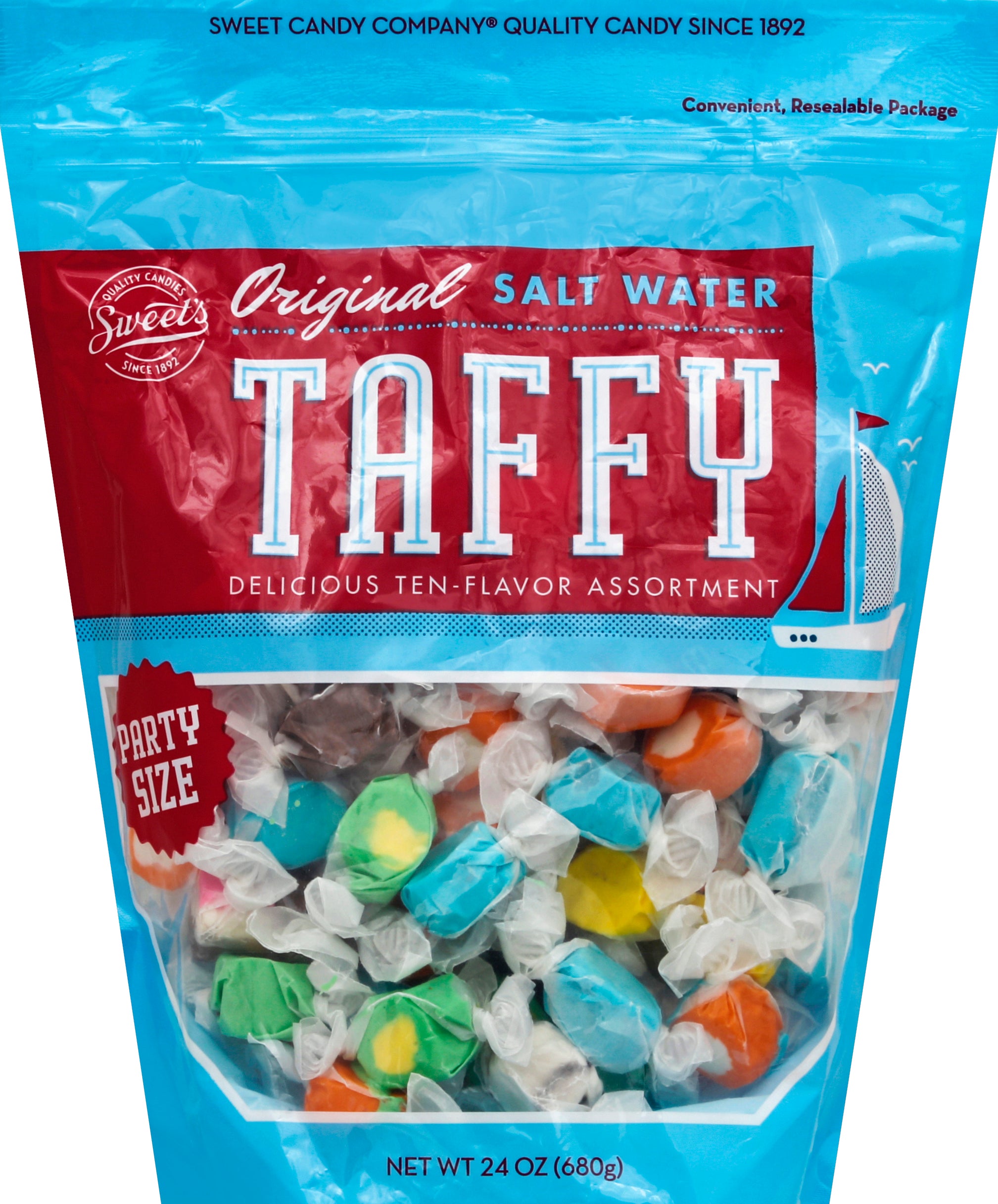 Sweets Salt Water Taffy 24 oz - Case of 12