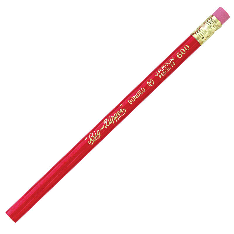 MOON PRODUCTS - “Big-Dipper" Pencils, With Eraser, 12 Per Pack, 3 Packs