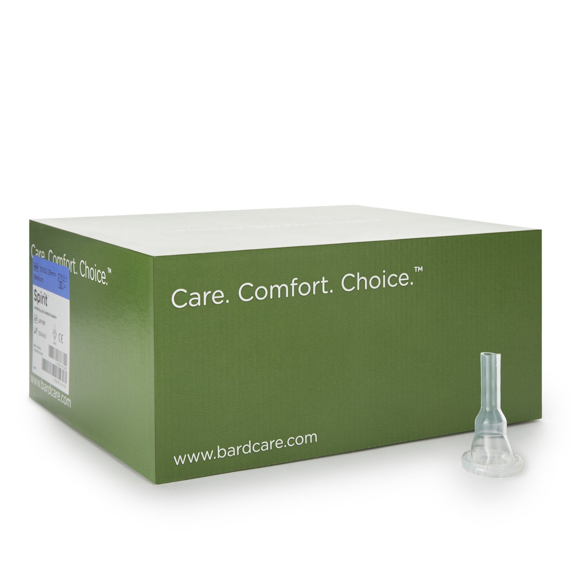 Bard - Male External Catheter Spirit™1 Self-Adhesive Seal Hydrocolloid Silicone Medium [30/CS]