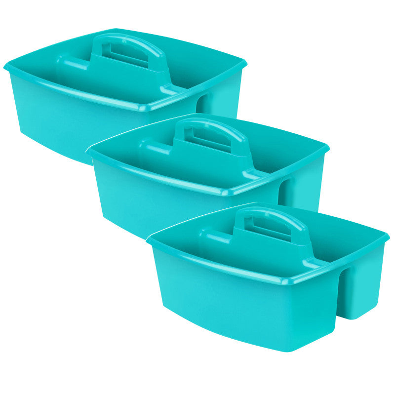 STOREX - Large Caddy, Teal, Pack of 3