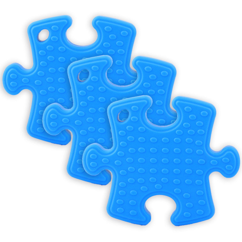 THE PENCIL GRIP - Puzzle Piece Teether, Pack of 3