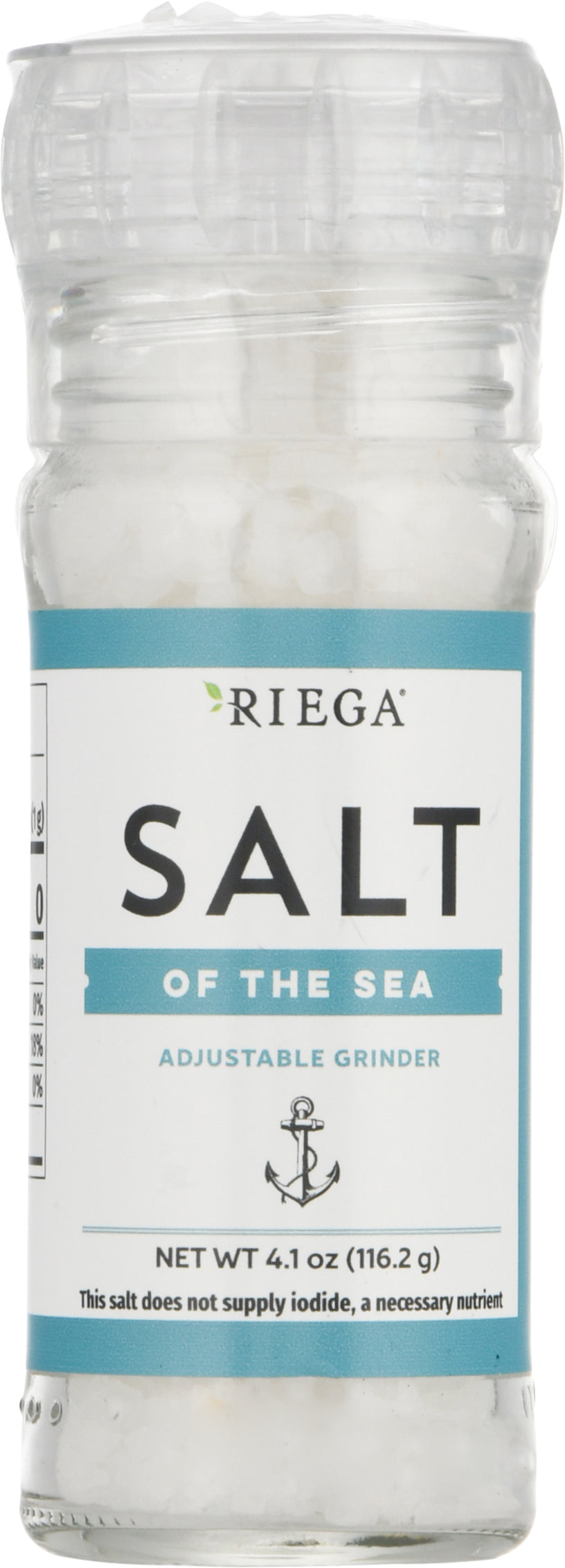 Riega Adjustable Grinder Salt Of The Sea 4.1 oz - Case of 8