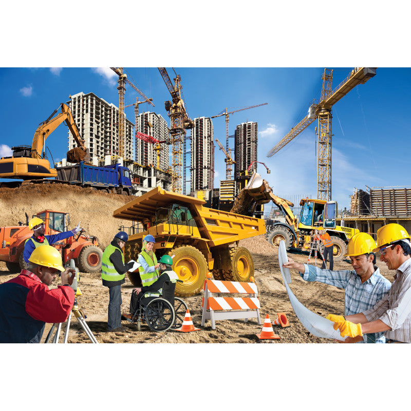MOJO - Construction Zone Floor Puzzle, 48 Pieces