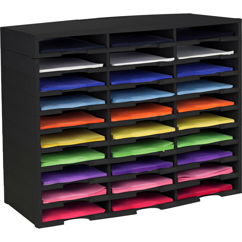 STOREX - 30 Compartment Literature Organizer Paper Sorter