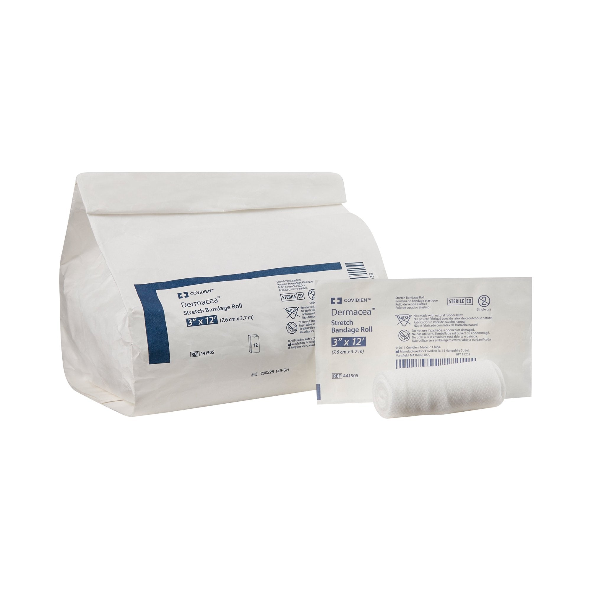 Cardinal - Conforming Bandage Dermacea™ 3 Inch X 4 Yard 1-Ply Sterile 1 per Pack [8/CS]