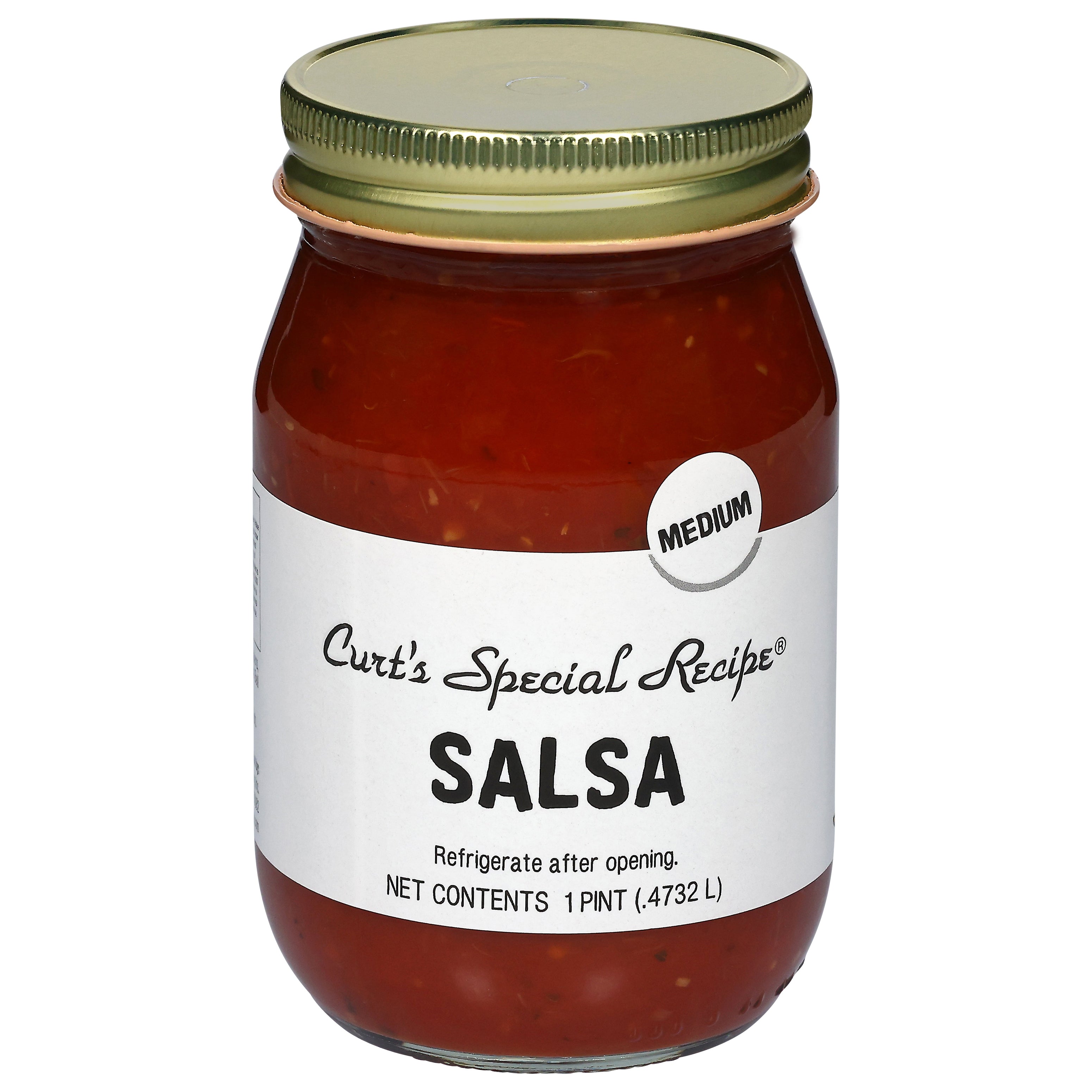 Curt's Special Recipe Medium Salsa 1 pt - Case of 12