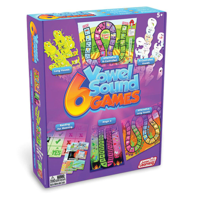 JUNIOR LEARNING - 6 Vowel Sound Games